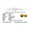 Image 3 : 9.65 ctw.Natural Round Cut Citrine Quartz Parcel of Two