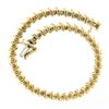 Image 4 : 10K Gold 6.75" Round Fancy Light Champagne Diamond "S" Link Line Tennis Bracelet