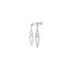 Image 2 : 14kt WG Diamond "V" Dangle Earrings