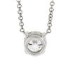 Image 6 : NEW Classic 14k White Gold 0.57 ctw Round Prong Diamond Solitaire Pendant Neckla