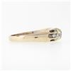 Image 5 : Antique Victorian 14k Rosy Yellow Gold 1.35 ctw 5 Old Mine Cut Diamond Band Ring