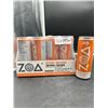 Image 1 : ZOA Zero Sugar Energy Drinks, Wild Orange – 355ml (Pack of 12)