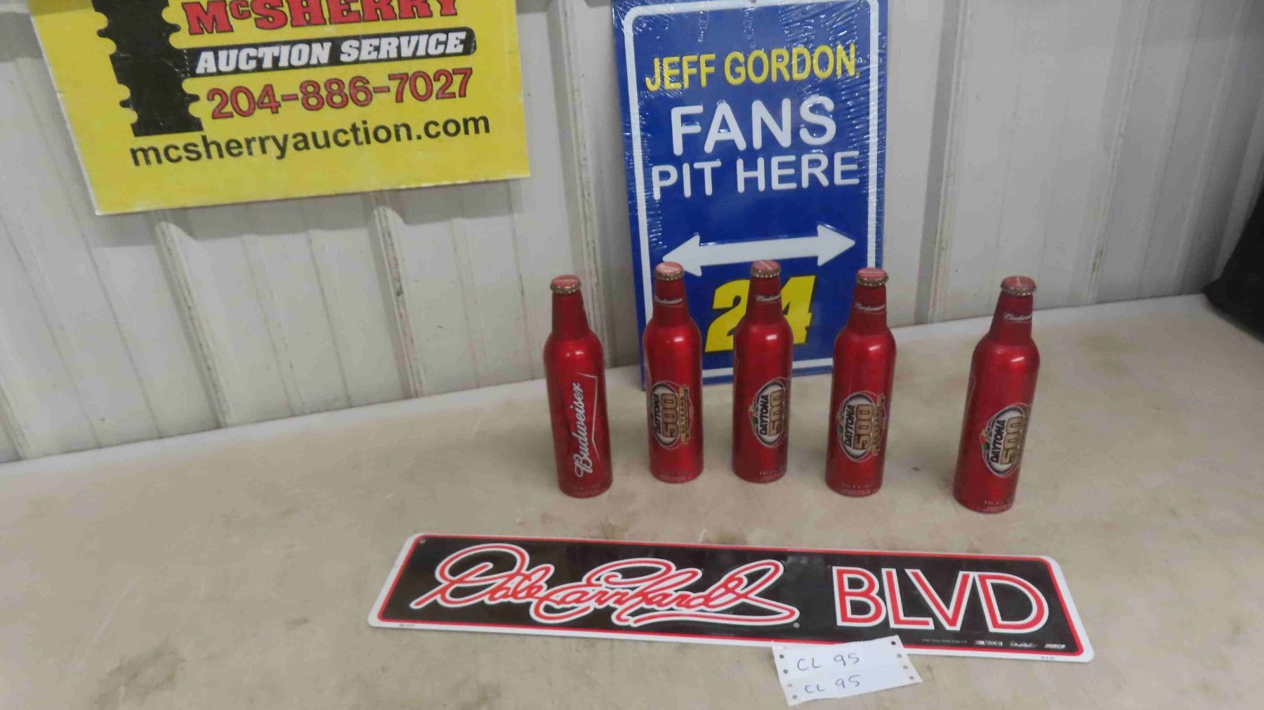Jeff Gordon Fars Pit Here Metal Sign , Dale Earnhardt Blvd