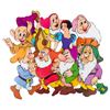 Image 1 : A Set of "Snow White and the Seven Dwarfs" Cardboard Dolls.
