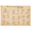 Image 2 : A Mickey and the Beanstalk Photostat Model Sheet.