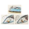 Image 1 : Three Donald’s Nephew Storyboard Panels.