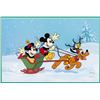 Image 2 : A Mickey and Minnie Sleigh Ride Sericel.