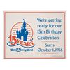 Image 1 : A Walt Disney World 15th Anniversary Teaser Sign.