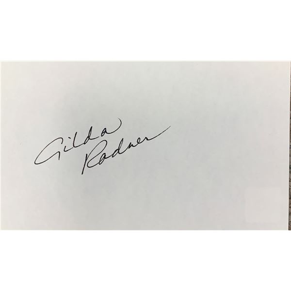 Gilda Radner original signature