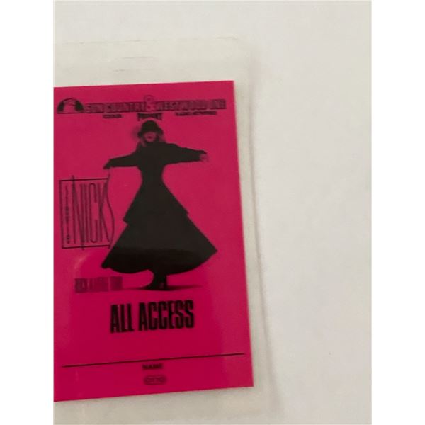 Stevie Nicks Backstage Pass