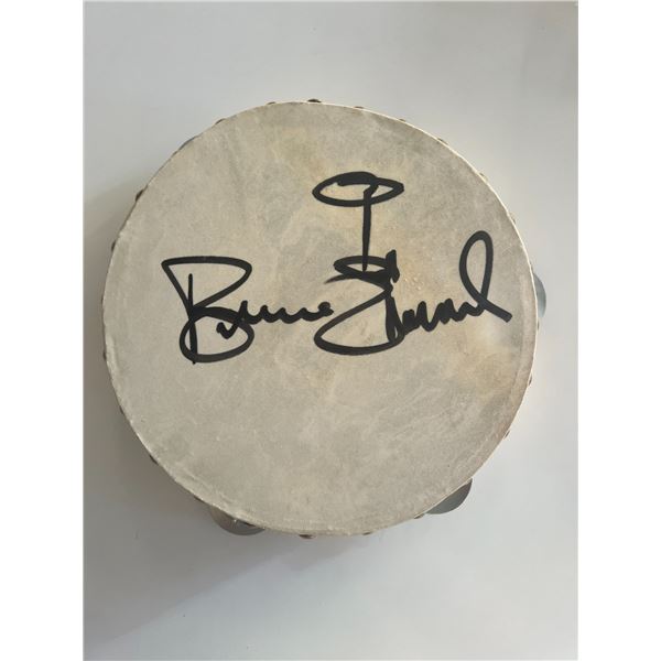 Bruce Channel signed tambourine