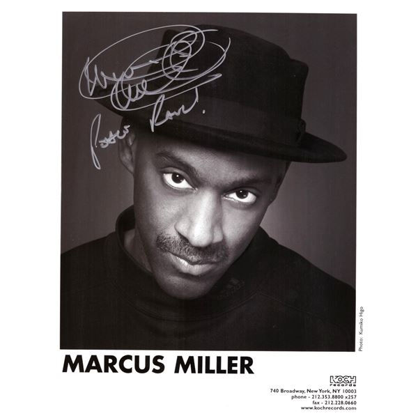 Jazz Musician Marcus Miller signed photo