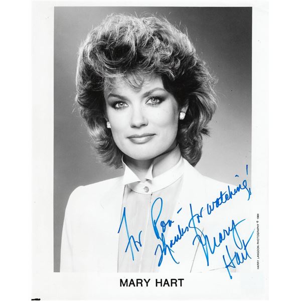 Entertainment Tonight host Mary Hart signed photo