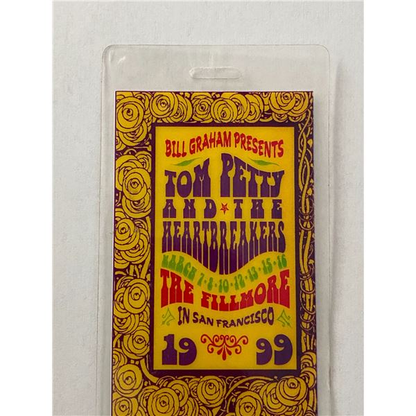 Tom Petty and the Heartbreakers The Fillmore 1999 Backstage Pass