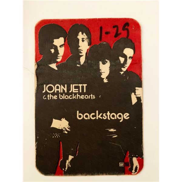 Joan Jett & The Blackhearts Backstage Pass