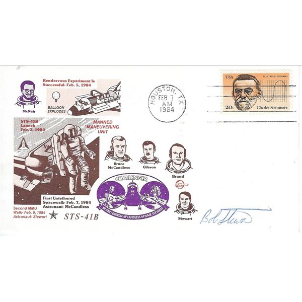 Bob Stewart signed 1984 Space Shuttle Challenger First Day Cover