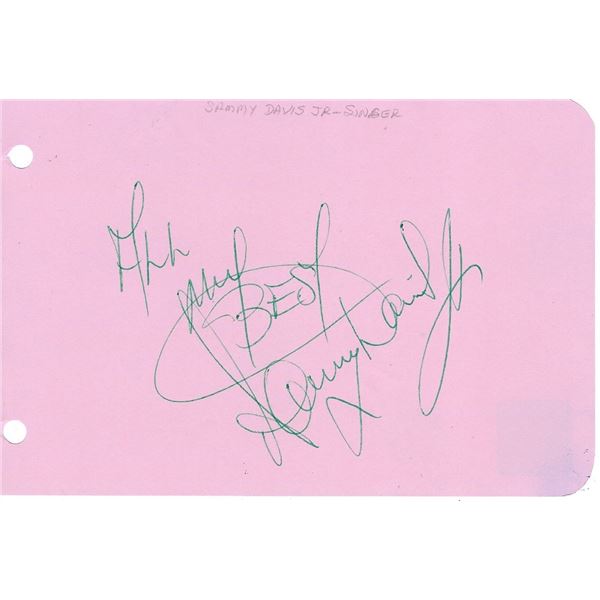Sammy Davis Jr. original signature