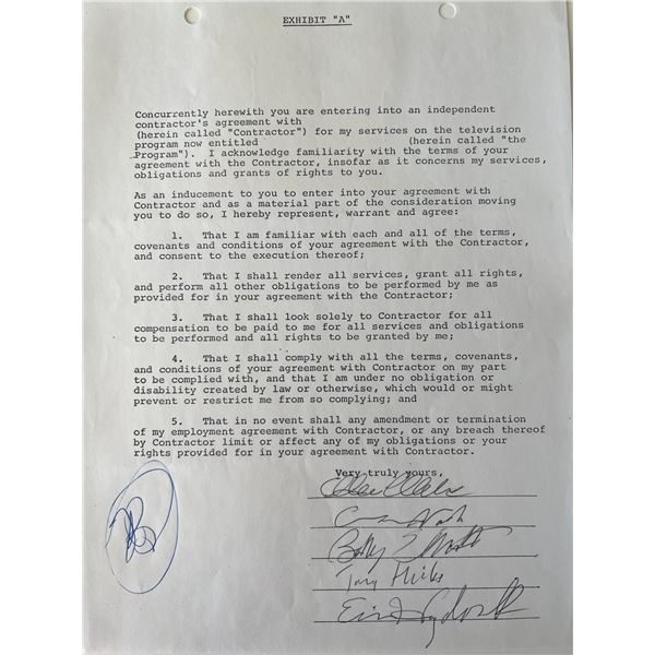 The Hollies signed contract