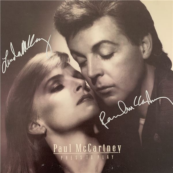 Paul McCartney Press To Play signed album. GFA Authenticated