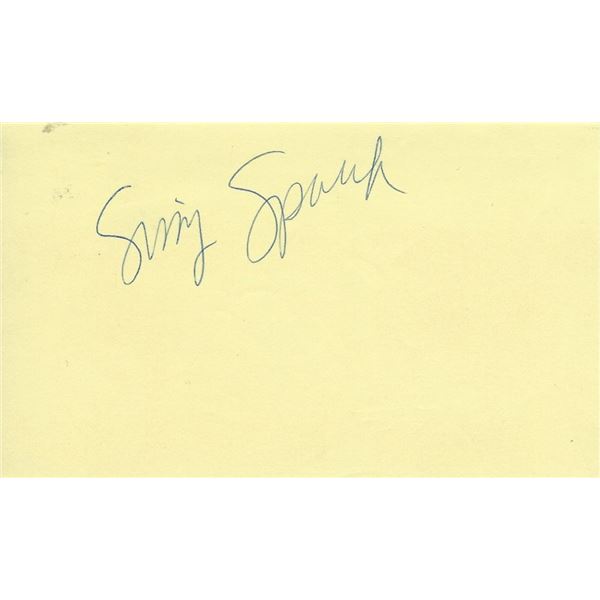 Sissy Spacek original signature