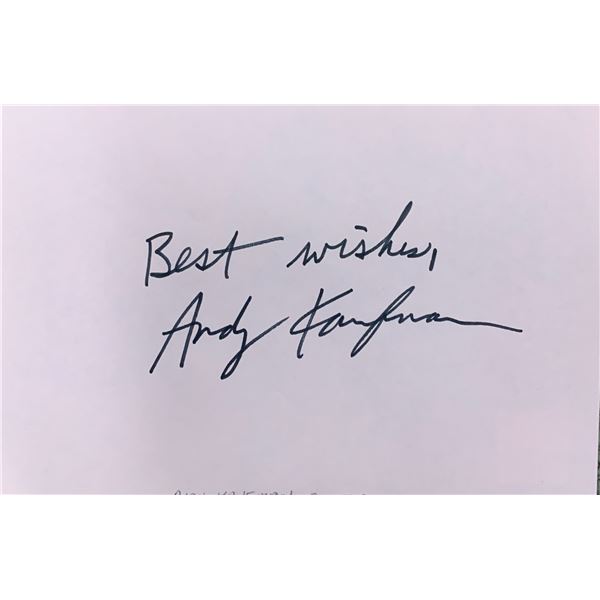 Andy Kaufman original signature