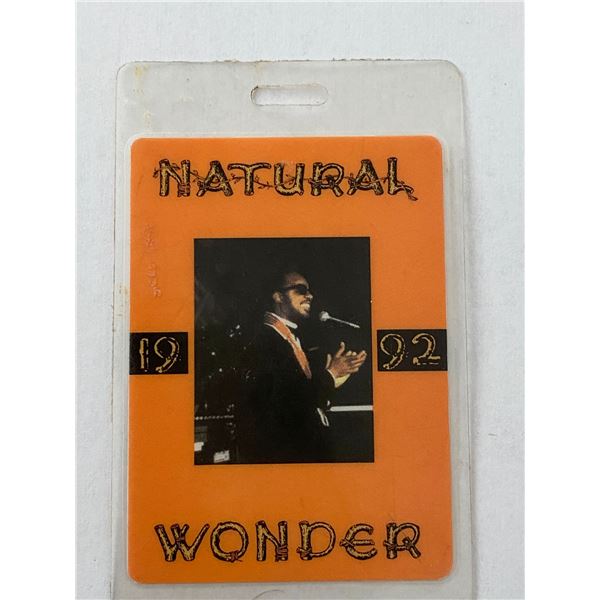 Stevie Wonder Natural Wonder 1992 Tour Backstage Pass