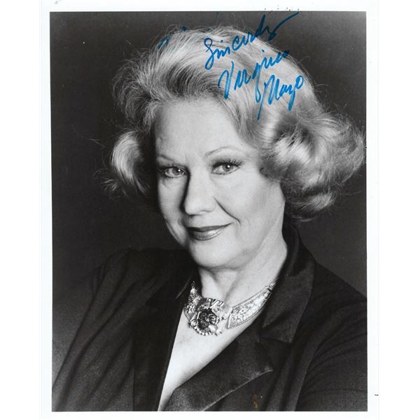 White Heat Virginia Mayo signed photo
