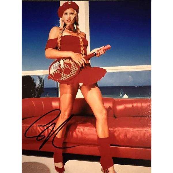 Tennis star Anna Kournikova signed photo