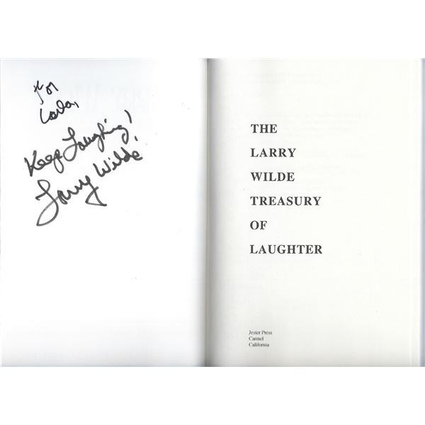 Larry Wilde signed book