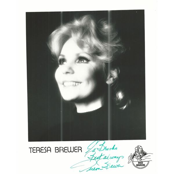 Teresa Brewer signed photo