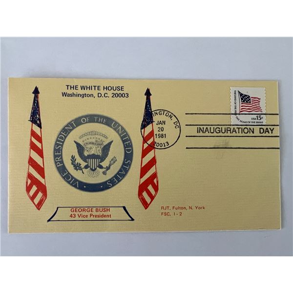 George Bush 43d Vice President Commemorative FDC