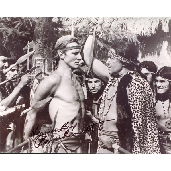 Bruce Bennett signed Tarzan photo