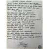 Image 1 : Red Hot Chili Peppers Brave From Afar Anthony Kiedis handwritten signed lyrics- GFA authenticated