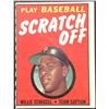 Image 1 : 1970 TOPPS WILLIS STARGELL SCRATCH OFF GAME