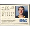 Image 2 : 1991-92 7th INNING SKETCH CHRIS GRATTON JUNIOR CARD