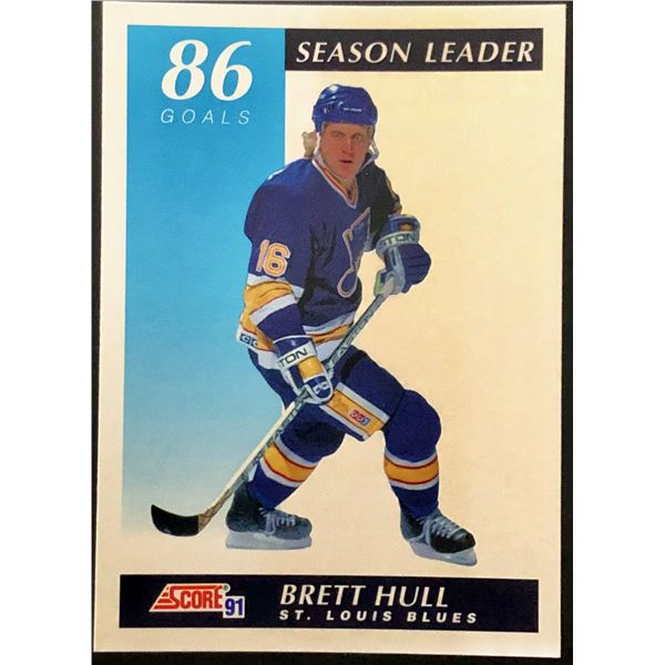 1991-92 SCORE BRETT HULL (HOF)