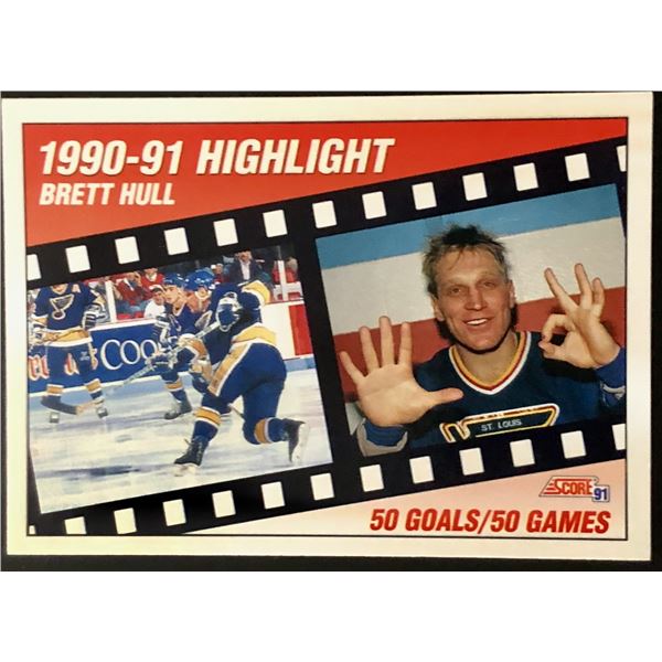 1991-92 SCORE BRETT HULL (HOF)