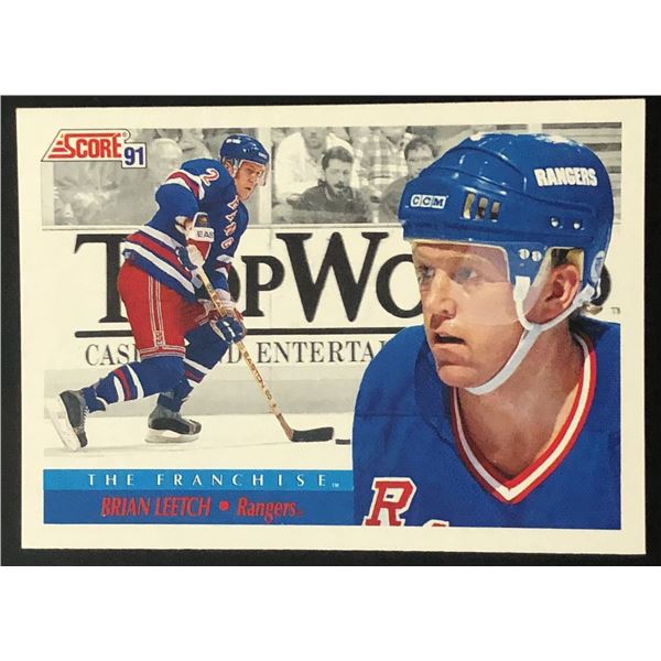 1991-92 SCORE BRIAN LEETCH (HOF)