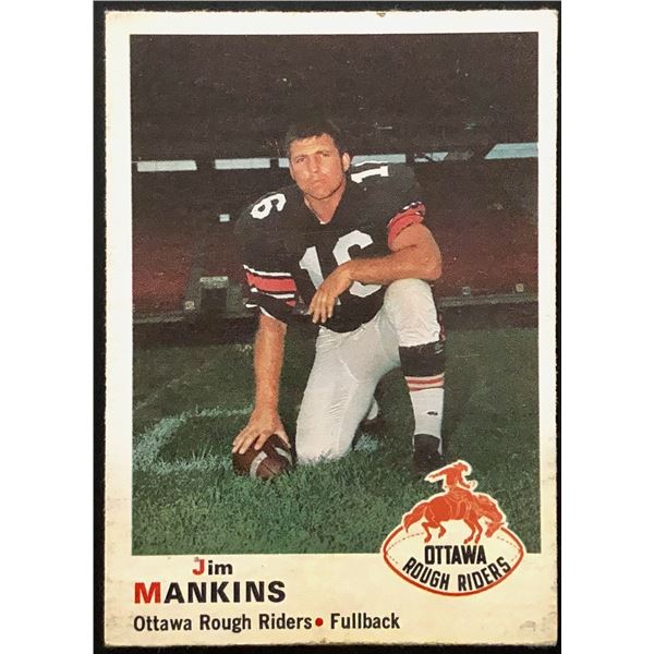 1970 O-PEE-CHEE CFL JIM MANKINS
