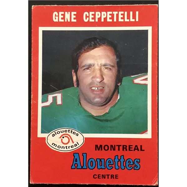 1971 O-PEE-CHEE CFL GENE CEPPETELLI