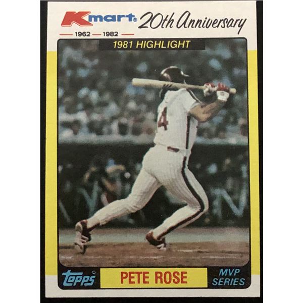1982 TOPPS PETE ROSE