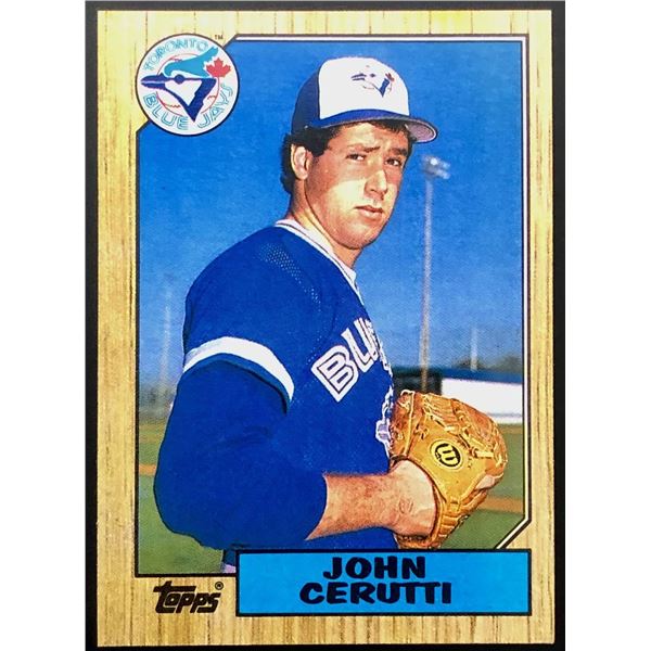 1987 TOPPS JOHN CERUTTI ROOKIE CARD