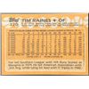 Image 2 : 1988 TOPPS TIM RAINES (HOF)
