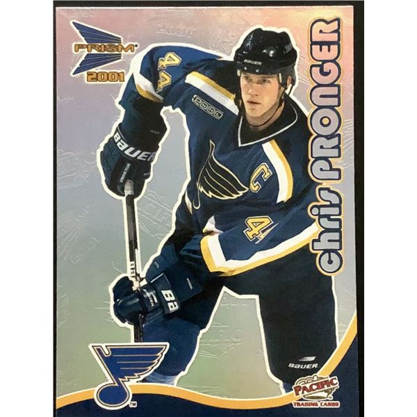 2000-01 PACIFIC PRISM CHRIS PRONGER (HOF)
