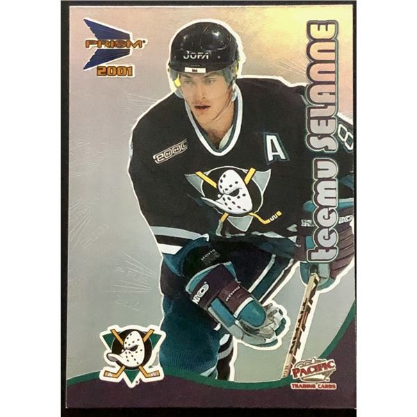 2000-01 PACIFIC PRISM TEEMU SELANNE (HOF)
