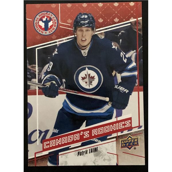2017 UPPER DECK HOCKEY DAY PATRIK LAINE ROOKIE CARD