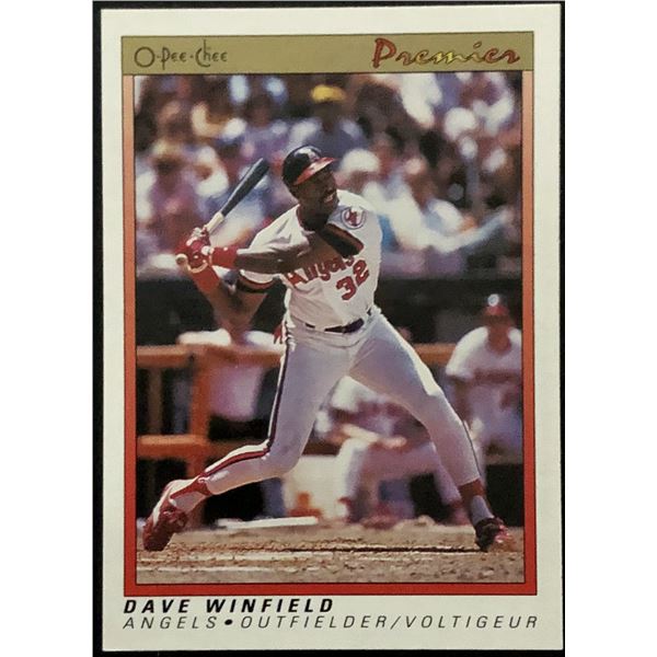 1991 O-PEE-CHEE PREMIER DAVE WINFIELD (HOF)
