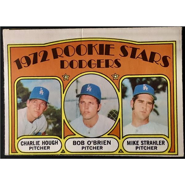 1972 O-PEE-CHEE CHARLIE HOUGH ROOKIE CARD