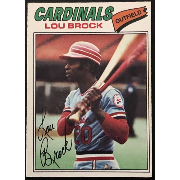 1977 O-PEE-CHEE LOU BROCK (HOF)