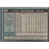 Image 2 : 1980 TOPPS JIM PALMER (HOF)